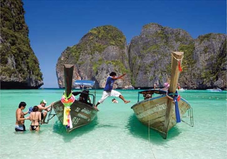 Ko Phi Phi Le Ko Phi Phi Don Phuket Province Ko Samui Krabi PNG, Clipart, Bay, Beach, Boat, Caribbean, Coastal And Oceanic Landforms Free PNG Download