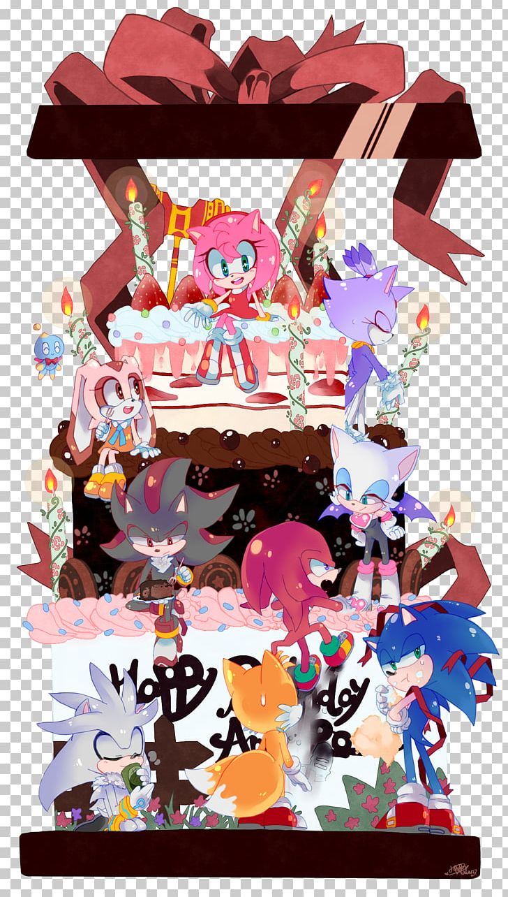 Amy Rose Shadow The Hedgehog Tails Sonic The Hedgehog 4: Episode I Birthday PNG, Clipart, Amy Rose, Art, Birthday, Birthday Cake, Cake Free PNG Download