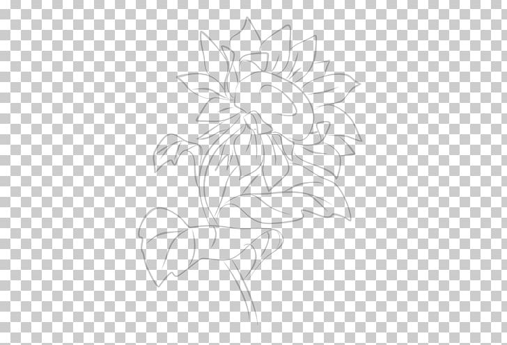 Common Sunflower Drawing Visual Arts PNG, Clipart, Art, Artwork, Black, Black And White, Branch Free PNG Download