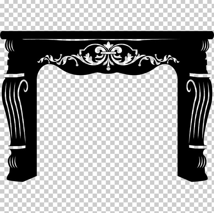 Table Sticker Furniture Baroque Decal PNG, Clipart, Adhesive, Baroque, Black, Black And White, Chair Free PNG Download
