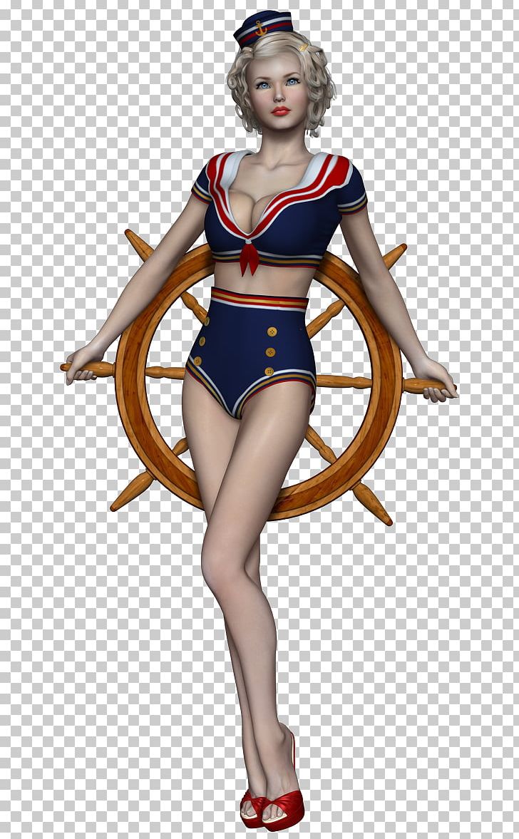 Pin-up Girl Costume Character Cartoon PNG, Clipart, Abdomen, Anchors Aweigh, Cartoon, Character, Clothing Free PNG Download