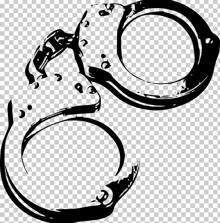 Handcuffs Police Prison PNG, Clipart, Arrest, Artwork, Auto Part, Badge, Black And White Free PNG Download