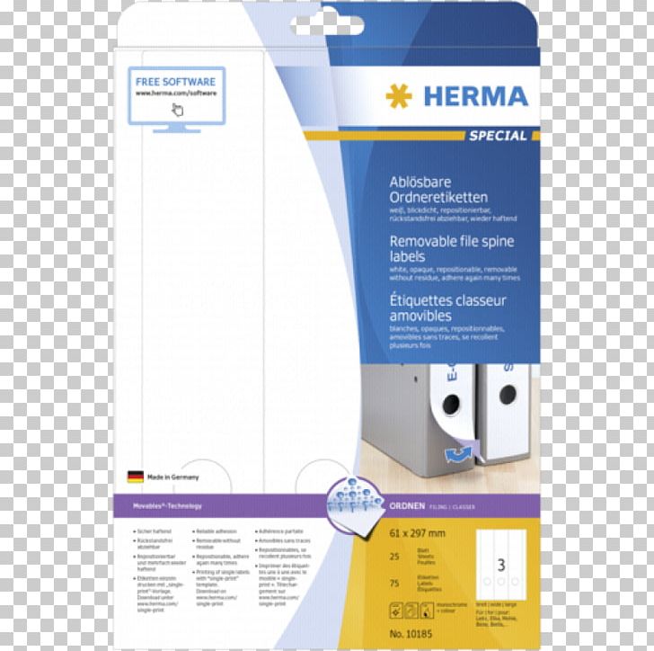 Standard Paper Size Label Herma Sticker PNG, Clipart, Adhesive, Autoadhesivo, Brand, Din, Herma Free PNG Download
