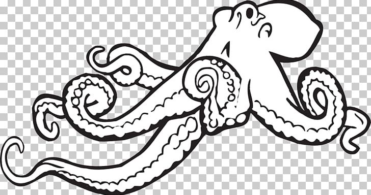 Octopus Black And White PNG, Clipart, Area, Art, Artwork, Black, Black And White Free PNG Download