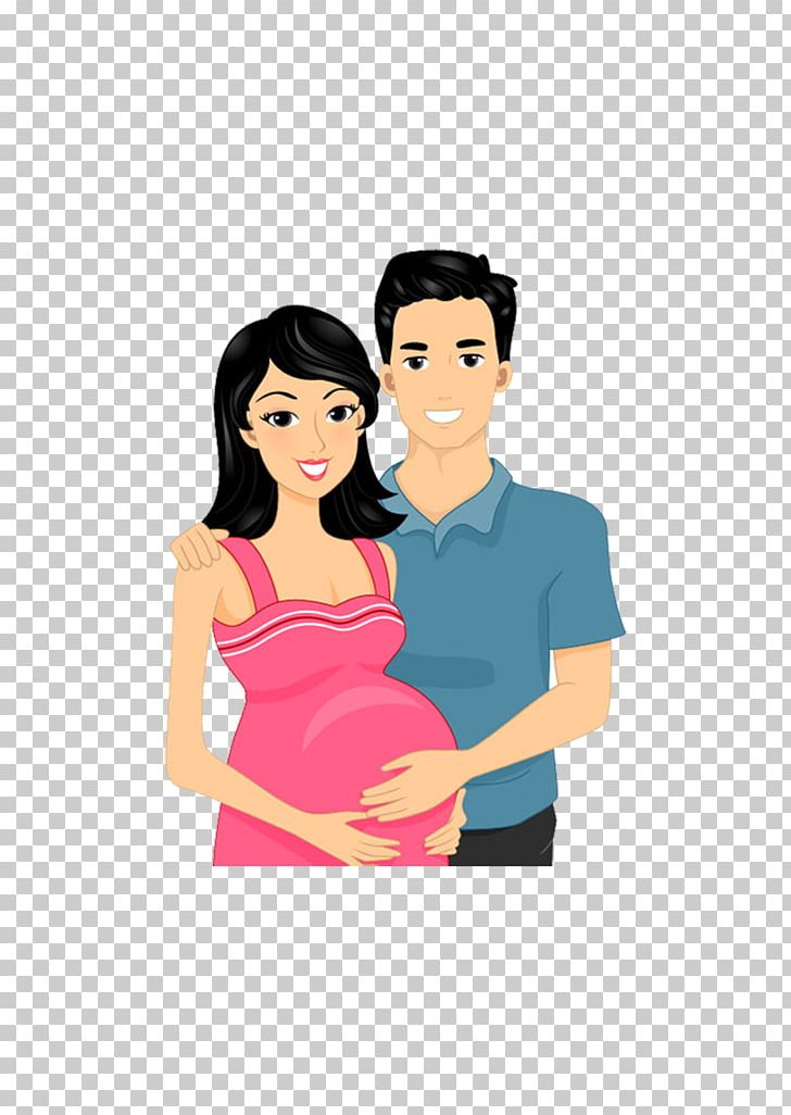 Pregnancy Mother Cartoon PNG, Clipart, Arm, Black Hair, Boy, Cheek, Child Free PNG Download