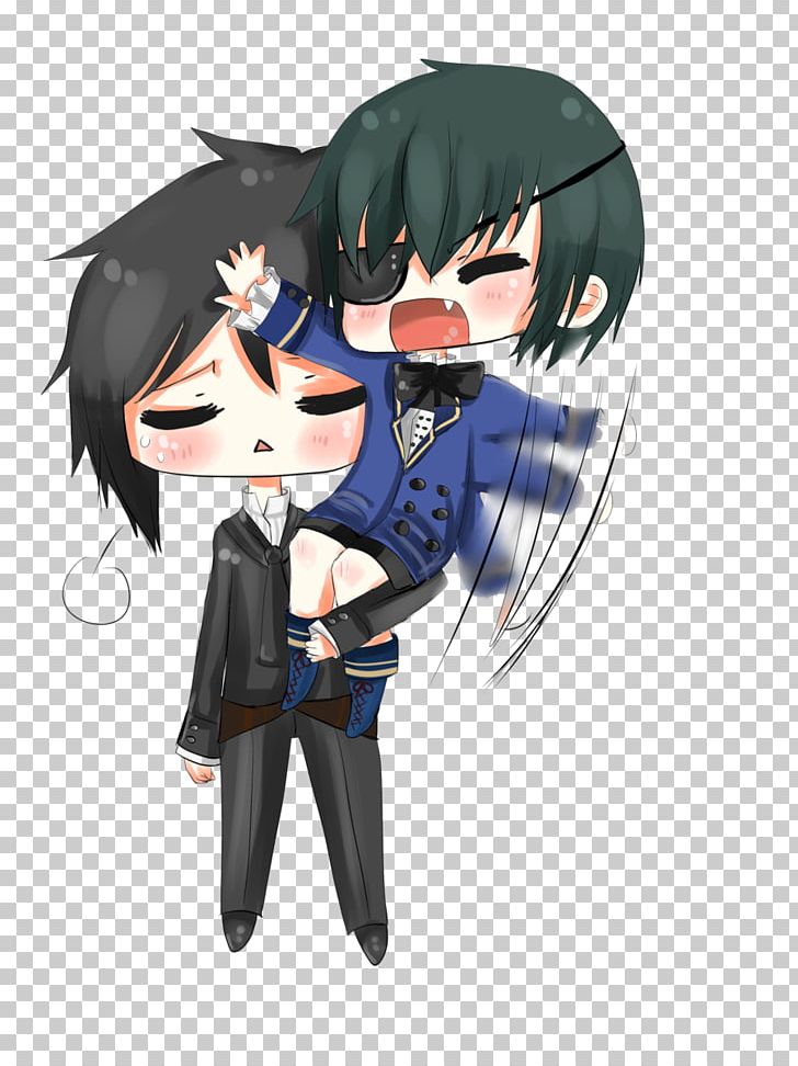 Ciel Phantomhive Sebastian Michaelis Black Butler Chibi PNG, Clipart, Anime, Art, Black Butler, Black Hair, Butler Free PNG Download