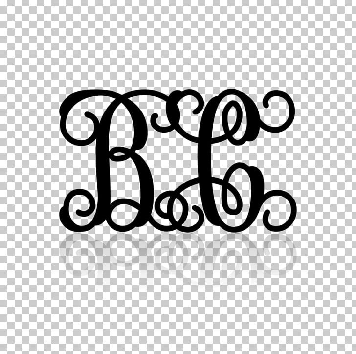 Monogram Lettering Initial Vinyl Cutter PNG, Clipart, Alphabet, Area, Black, Black And White, Brand Free PNG Download