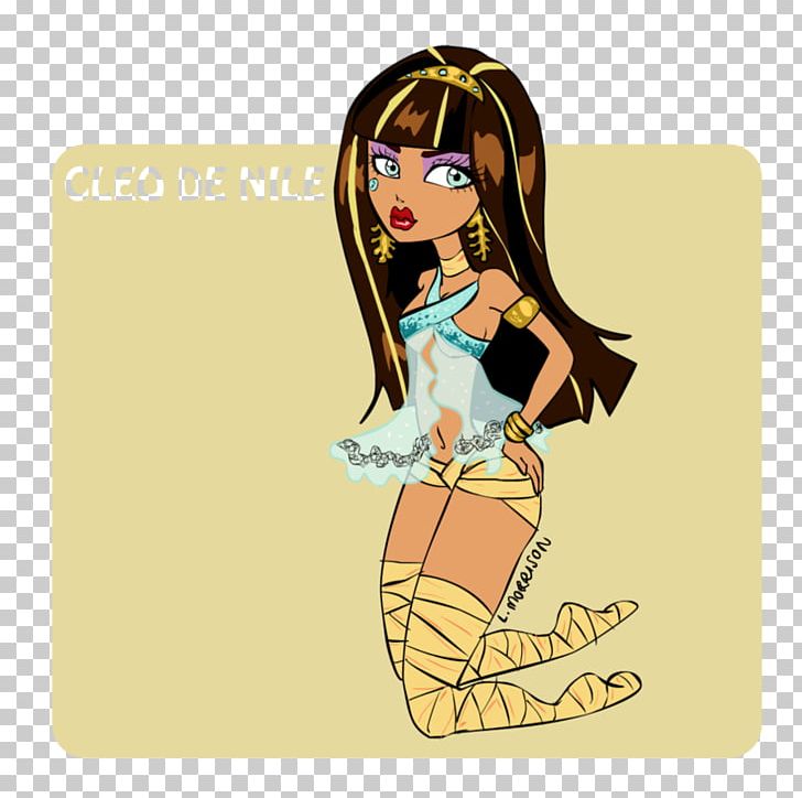 Monster High Cleo De Nile Drawing Fan Art PNG, Clipart, Anime, Art, Artist, Brown Hair, Cartoon Free PNG Download