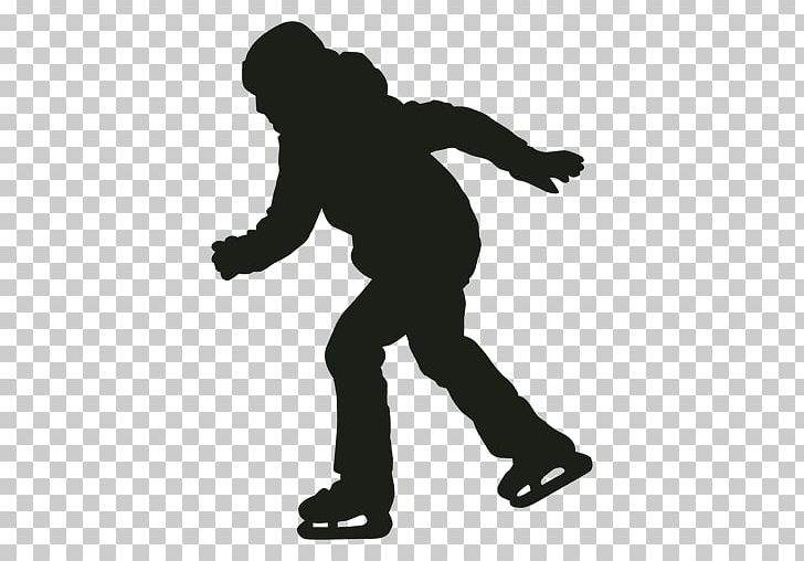 Silhouette Ice Skating Figure Skating Roller Skating PNG, Clipart, Animals, Artistic Roller Skating, Black And White, Figure Skating, Footwear Free PNG Download