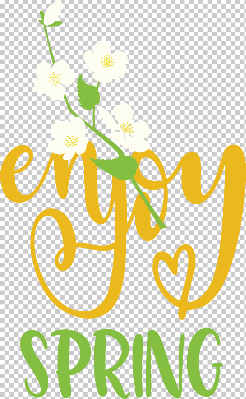 Enjoy Spring Spring PNG, Clipart, Floral Design, Leaf, Line, Logo, Mtree Free PNG Download