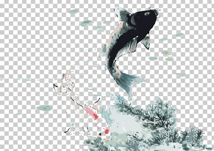 Ink Wash Painting Koi Art PNG, Clipart, Art, Bagua, Common Carp, Computer Wallpaper, Extreme Sport Free PNG Download