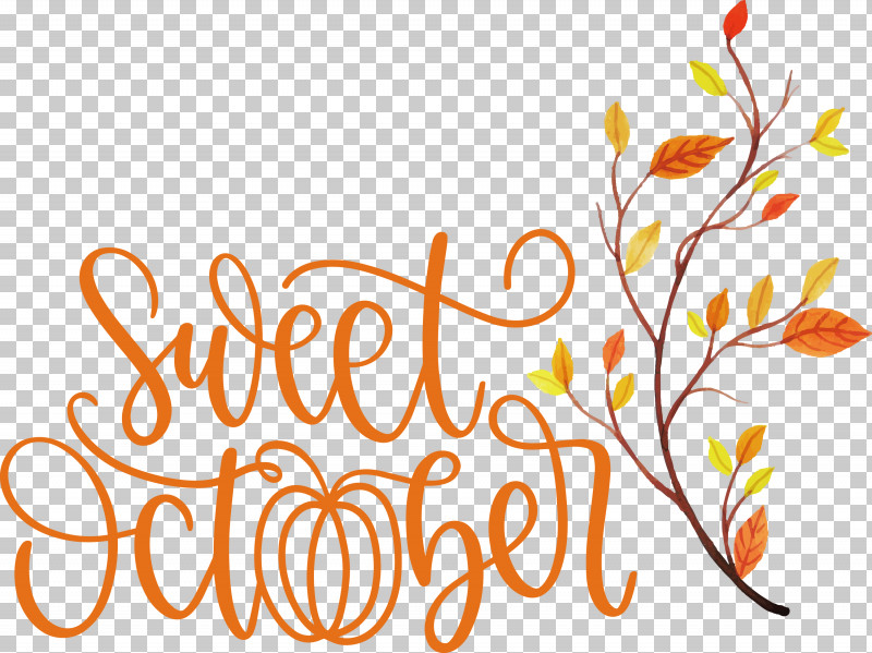 Sweet October October Fall PNG, Clipart, Autumn, Branching, Fall, Floral Design, Flower Free PNG Download