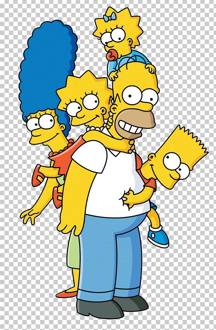 Homer Simpson Marge Simpson Lisa Simpson Bart Simpson Maggie Simpson PNG, Clipart, Animation, Area, Art, Artwork, Family Guy Free PNG Download