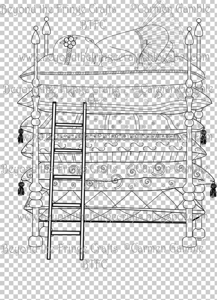 The Princess And The Pea Technical Drawing PNG, Clipart, Angle, Area, Artwork, Black And White, Craft Free PNG Download