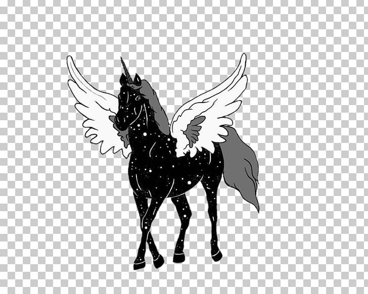 Unicorn Mustang Pony Stallion Pack Animal PNG, Clipart, Black And White, Discover Card, Fantasy, Fictional Character, Galaxy Free PNG Download