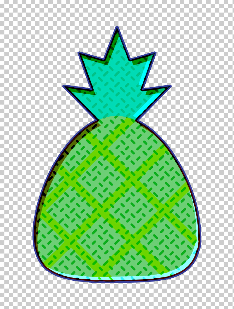 Pineapple Icon Food And Restaurant Icon Summer Icon PNG, Clipart, Biology, Food And Restaurant Icon, Geometry, Green, Leaf Free PNG Download