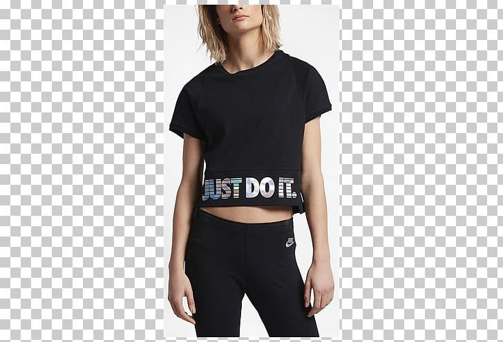 T-shirt Nike Sportswear Sleeve PNG, Clipart, Adidas, Black, Casual Wear, Clothing, Crop Top Free PNG Download