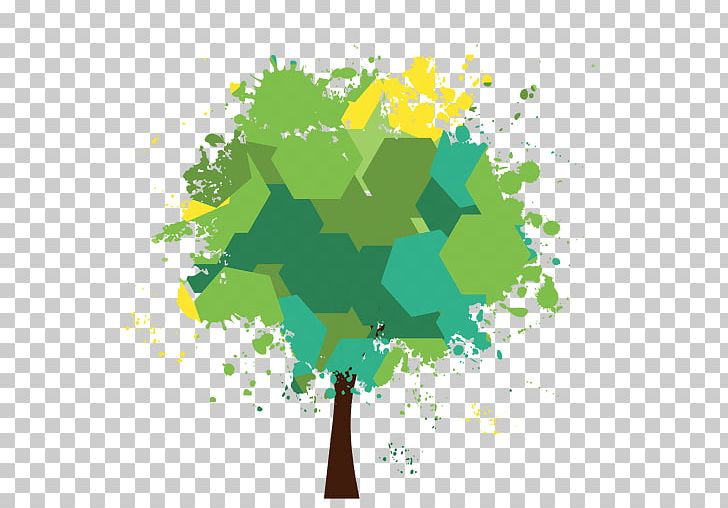 Tree Hexagon Desktop PNG, Clipart, Arbol, Color, Computer Wallpaper, Desktop Wallpaper, Drawing Free PNG Download