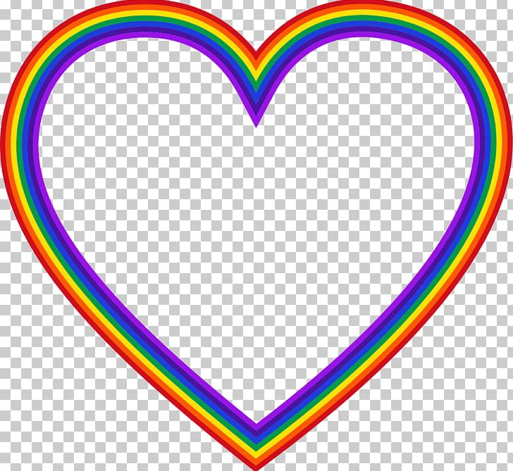 Heart Rainbow Color PNG, Clipart, Area, Circle, Clip Art, Color, Coloring Book Free PNG Download