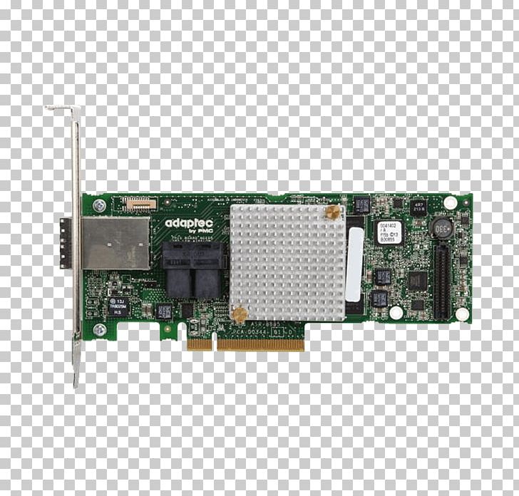 Adaptec Serial Attached SCSI PCI Express Disk Array Controller Serial ATA PNG, Clipart, Adapter, Com, Computer, Controller, Electronic Device Free PNG Download