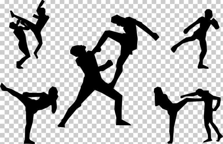 Muay Thai Kickboxing Martial Arts Combat PNG, Clipart, Agility, Arm, Art, Black And White, Boxing Free PNG Download