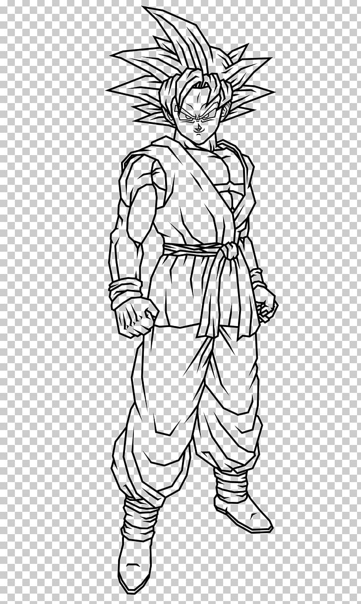 Line Art Goku Pan PNG, Clipart, Angle, Arm, Artist, Artwork, Black Free PNG Download