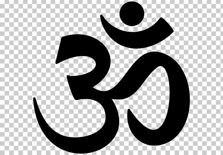 Om Symbol Shiva Hinduism PNG, Clipart, Artwork, Black And White, Brahman, Brand, Circle Free PNG Download