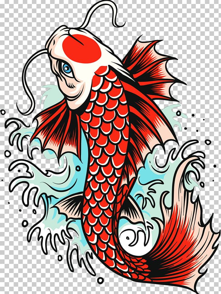 Living Jewels GoldFish Tattoo Design — LuckyFish, Inc. and Tattoo Santa  Barbara