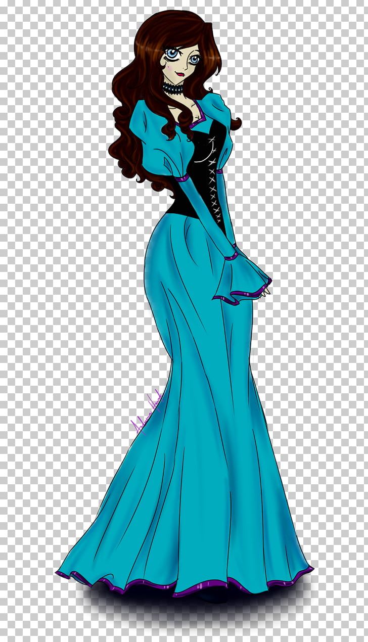 Dress Electric Blue Teal Turquoise Costume PNG, Clipart, Character, Clothing, Costume, Costume Design, Dress Free PNG Download