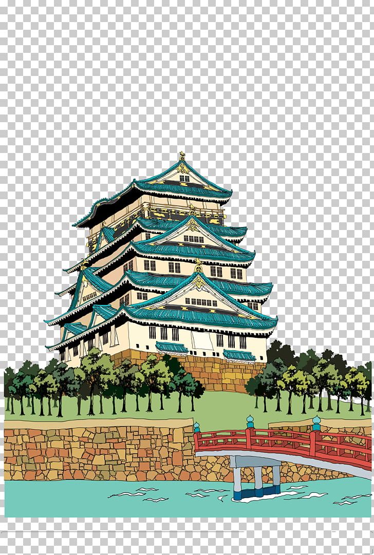 Himeji Castle Japanese Castle Illustration PNG, Clipart, Architecture, Building, Cartoon, Cartoon Arms, Cartoon Character Free PNG Download