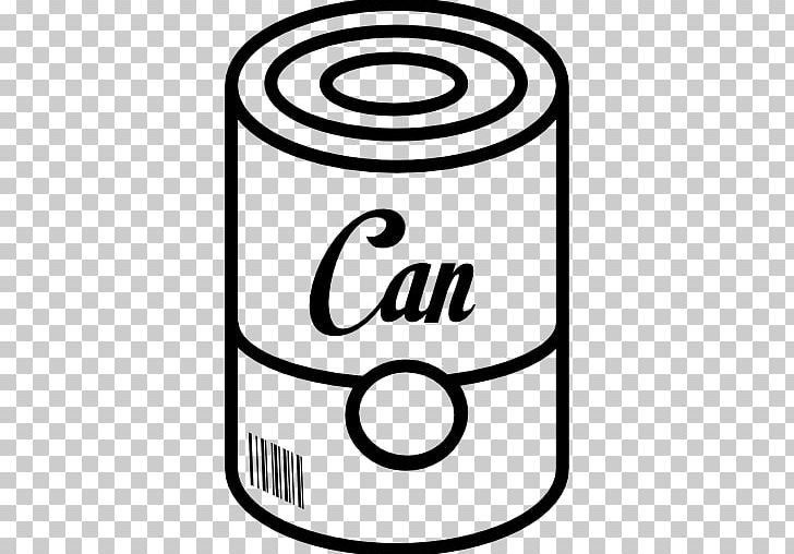 Tin Can Canning Beverage Can Food Computer Icons PNG, Clipart, Area, Beverage Can, Black And White, Brand, Canning Free PNG Download