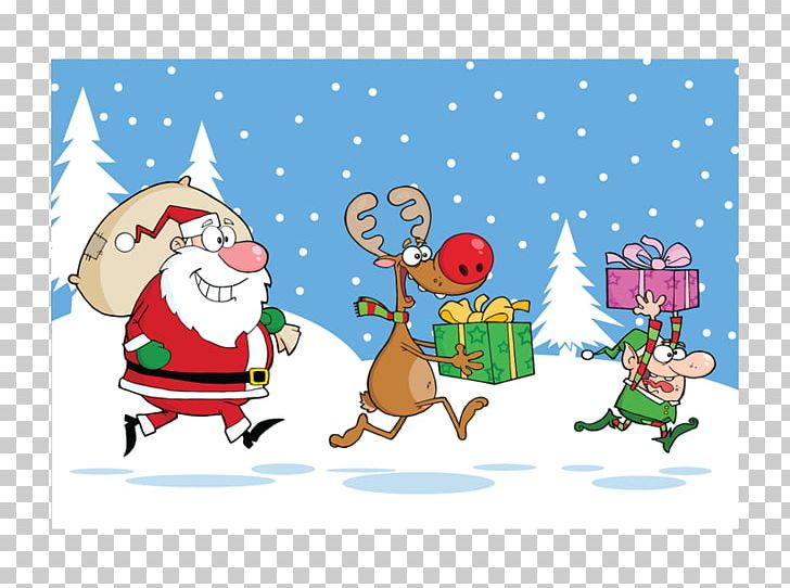Santa Claus Reindeer Christmas Elf Gift PNG, Clipart, Art, Cartoon, Christmas, Christmas Decoration, Christmas Elf Free PNG Download