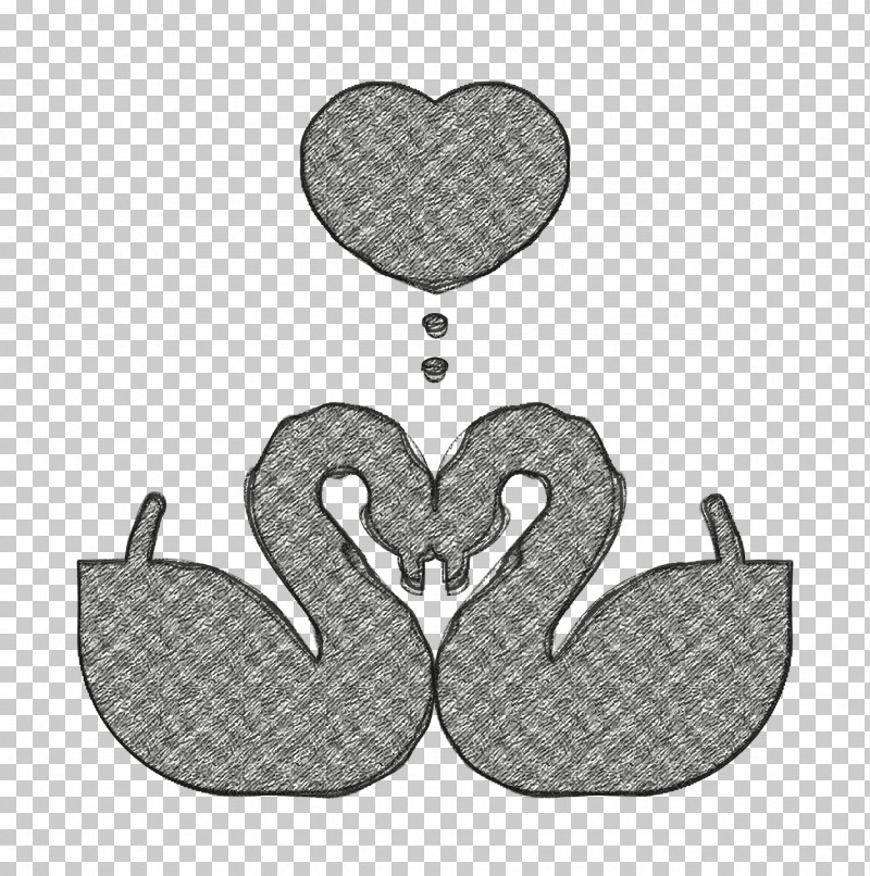 Wedding Icon Swans Icon Heart Icon PNG, Clipart, Bird, Black Swan, Ducks Geese And Swans, Heart Icon, Silver Free PNG Download