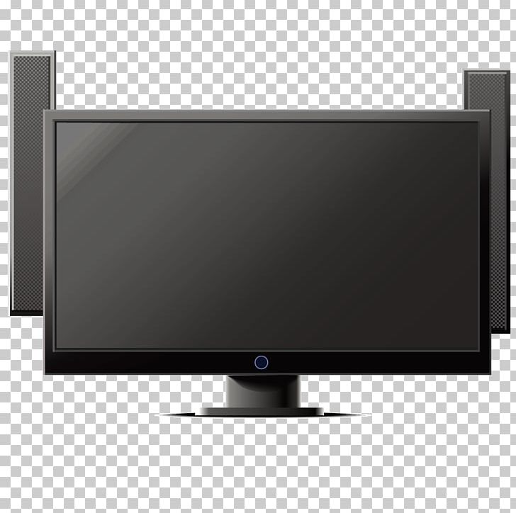 LCD Television LED-backlit LCD Computer Monitor Television Set Output Device PNG, Clipart, Angle, Background Black, Black, Black Hair, Black White Free PNG Download