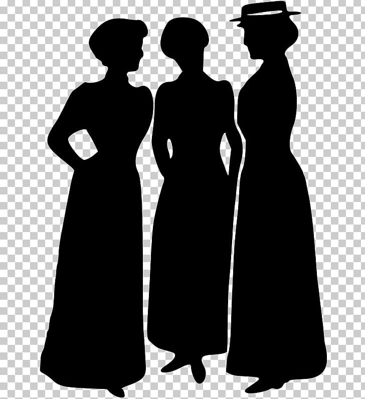 Silhouette Female PNG, Clipart, Animals, Black And White, Clothing, Dress, Female Free PNG Download