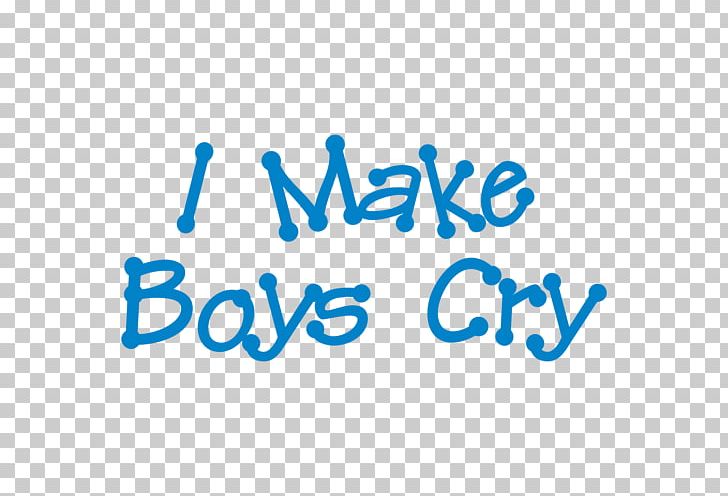 I Make Boys Cry T-shirt Logo Brand Font PNG, Clipart, Angle, Area, Blue, Brand, Electric Blue Free PNG Download