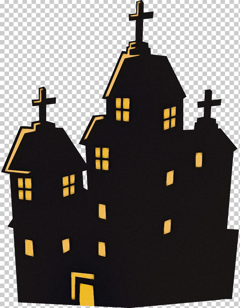 Haunted House Halloween Haunted Halloween PNG, Clipart, Architecture, Building, Chapel, Church, Facade Free PNG Download