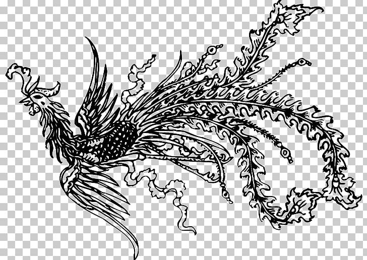 Fenghuang County Motif PNG, Clipart, Black, Black Hair, Black White, Dragon, Encapsulated Postscript Free PNG Download