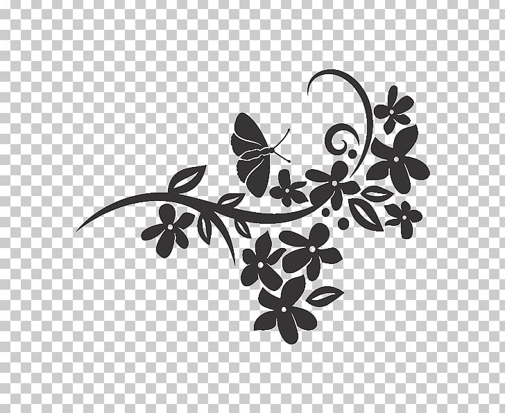 Floral Design Flower Art Museum PNG, Clipart, Art Museum, Black And White, Branch, Butterfly, Decal Free PNG Download