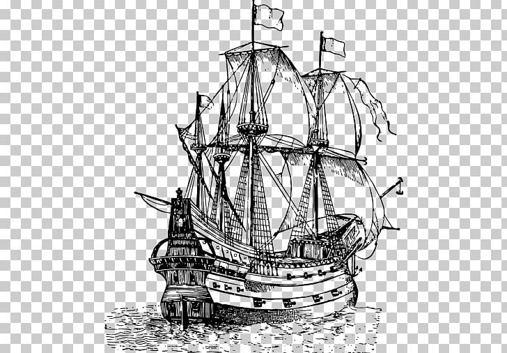 Galleon Drawing Sailing Ship PNG, Clipart, Brig, Caravel, Carrack, Dromon, Frigate Free PNG Download