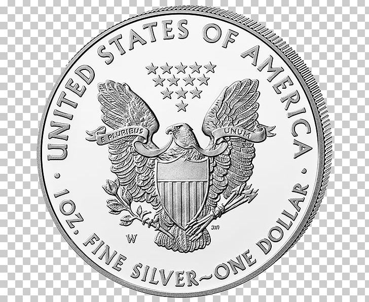 West Point Mint American Silver Eagle United States Mint Proof Coinage PNG, Clipart, American Gold Eagle, American Silver Eagle, Animals, Black And White, Bullion Free PNG Download