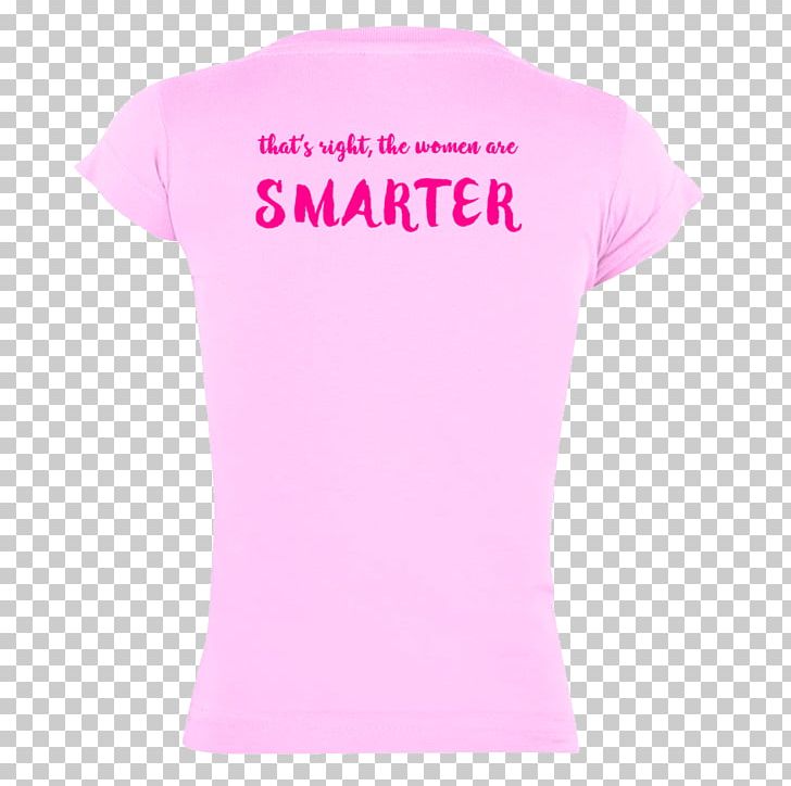 T-shirt Man Smart (Woman Smarter) Sleeve Shoulder Logo PNG, Clipart, Active Shirt, Clothing, Girl, Logo, Magenta Free PNG Download