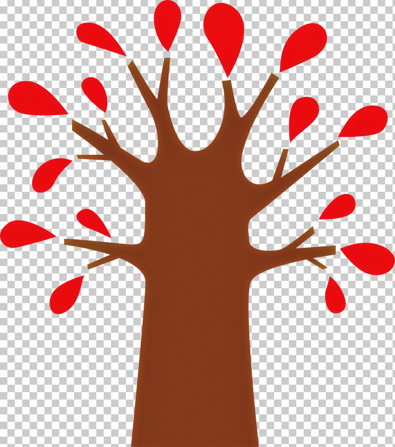 Red Leaf Tree Hand Finger PNG, Clipart, Abstract Tree, Cartoon Tree, Finger, Hand, Leaf Free PNG Download