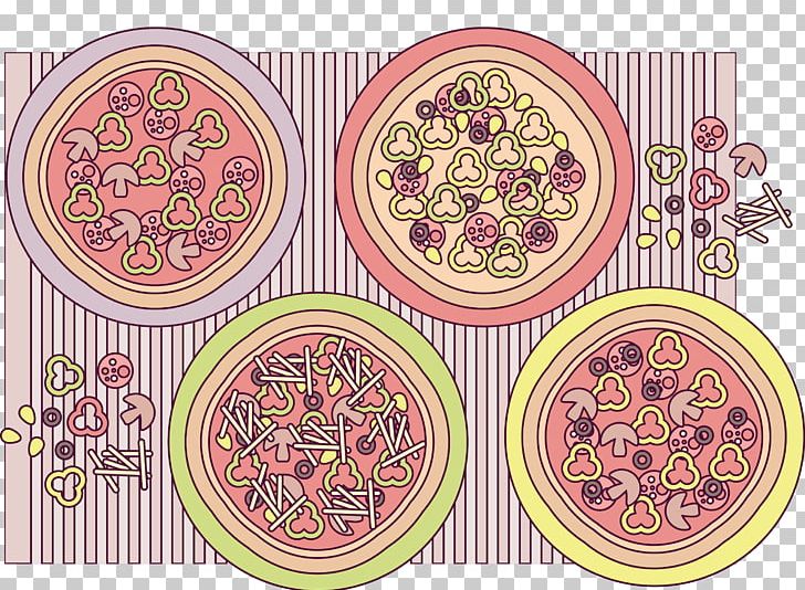 Circle Pattern PNG, Clipart, Cartoon Pizza, Circle, Food, Food Drinks, Pink Free PNG Download