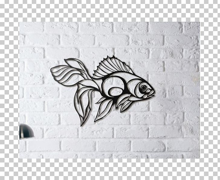 Wall Metal Art Paper PNG, Clipart, Art, Black And White, Drawing, Fancy Fish, Fish Free PNG Download