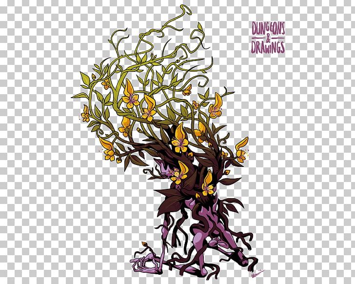 Yellow Musk Creeper Pathfinder Roleplaying Game Dungeons & Dragons PNG, Clipart, Art, Branch, Character, Concept Art, Drawing Free PNG Download