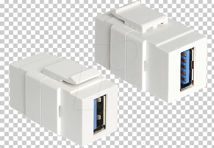 Adapter Keystone Module Electrical Connector USB 3.0 PNG, Clipart, Adapter, Angle, Computer Hardware, De Lock, Electrical Cable Free PNG Download