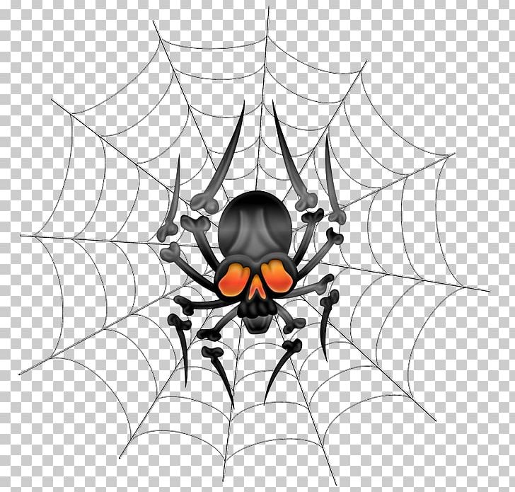 Widow Spiders Spider Web PNG, Clipart, Arachnid, Arthropod, Artwork, Black And White, Cartoon Free PNG Download