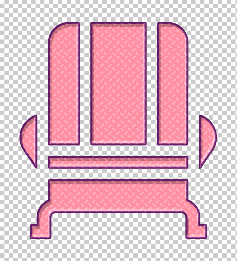 Armchair Icon Seat Icon Home Decoration Icon PNG, Clipart, Armchair Icon, Home Decoration Icon, Line, Pink, Seat Icon Free PNG Download
