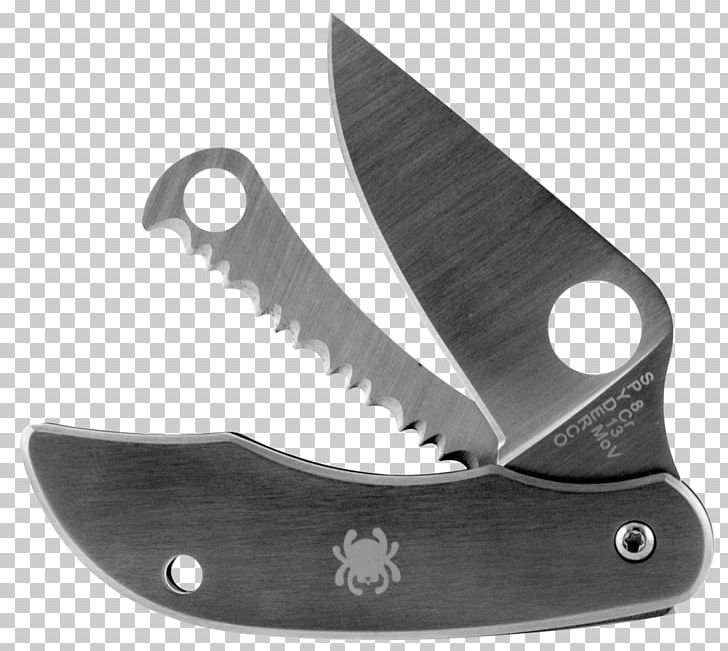 Hunting & Survival Knives Throwing Knife Serrated Blade PNG, Clipart, Angle, Black And White, Blade, Cold Weapon, Firestarter Free PNG Download